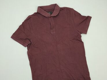 bordowa sukienki midi: Polo shirt, L (EU 40), condition - Good