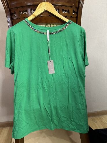 турецкая обувь из натуральной кожи: Футболка, Классикалык модель, Пахта, L