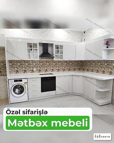 kunc dolablar: Sifarişlə mətbəx dəsti, Özü çəkən petlələr, MDF, Kredit yoxdur — 1