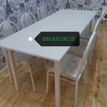 Masa və oturacaq dəstləri: Mətbəx üçün, Yeni, Açılmayan, Kvadrat masa, 4 stul — 10