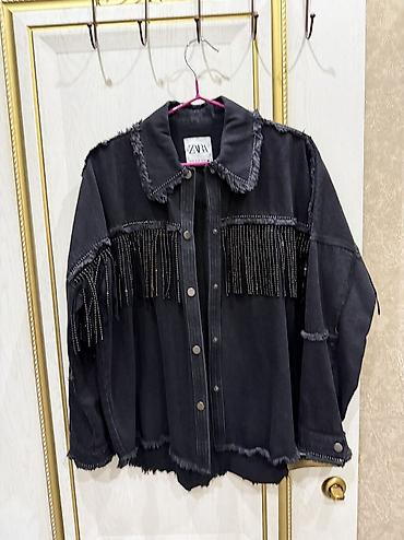 пиджак зара: Классная осенняя куртка - рубашка, ZARA, состояние отличное, размер 36 — 3