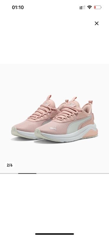 Кроссовки и спортивная обувь: Кроссовки, 38, Puma, Новый, цвет - Розовый, Самовывоз, Платная доставка