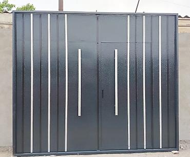 heyet qapıları: Məhsul: Metal darvaza və piyada qapısı komplekti - Material: Qalın — 1