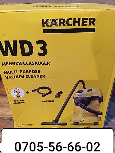 Спорт и отдых: Пылесос Karcher WD3 профессиональный строительный домашний — 8