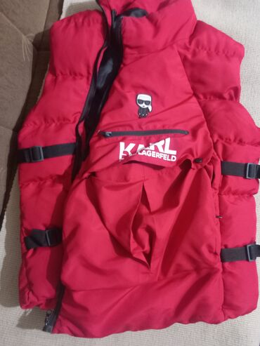 jakne the north face: Jacket Karl Lagerfeld, L (EU 40), color - Red
