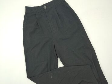 spodnie dresowe damskie bonprix: Material trousers, Stradivarius, S (EU 36), condition - Good