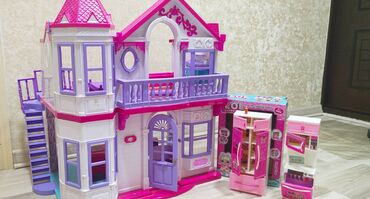 Oyuncaqlar: Prenses evi. 3-11 yaş qız uşağı üçün oyuncaq ev. Ölçüsü 78sm:69sm.Çox