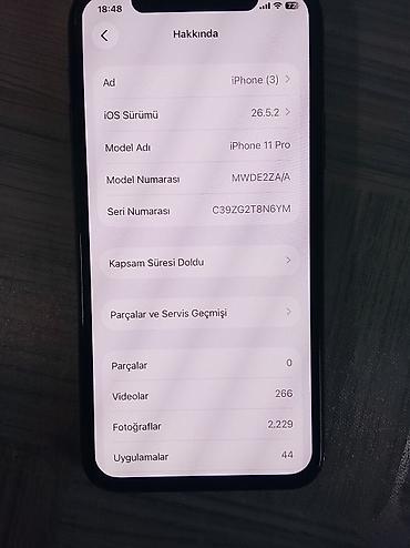 Apple iPhone: IPhone 11 Pro, 256 GB, Space Gray, Face ID — 8
