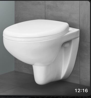 Unitazlar: Divara quraşdırılan, ağ rəngli bu tualet müasir vanna otağı dizaynları — 3