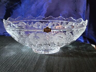 Činije: Cinija nova veca kristal Zajecar 70te. Cinija kristal,led — 6