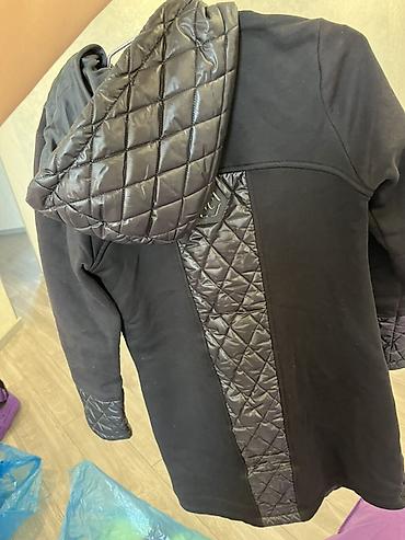 черные мужские кардиганы: Qadın üçün qara rəngli kapüşonlu jaket/kardiqan. Phardidən alınıb — 2