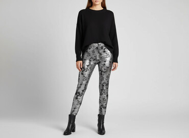 modelujące legginsy: Janina, Legginsy Eleganckie damskie, rozmiar M