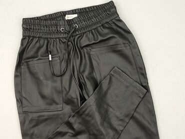 legginsy woskowane wysoki stan: Spodnie materiałowe damskie, Reserved, rozmiar S