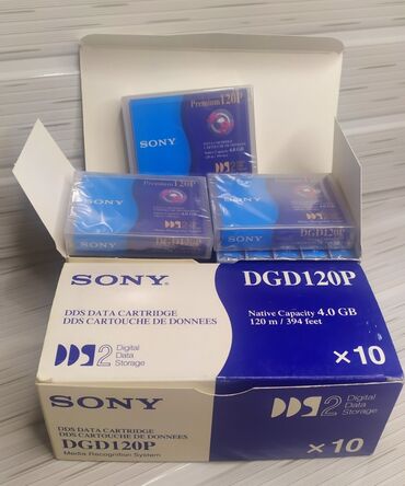 видео кассета: Кассеты для видео камеры Sony Data Cart DGD120 4GB 120m DDS2 1pk
