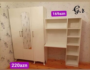Uşaq və gənc otağı üçün dəstlər: Oğlan və qız üçün, Yeni, Siyirməsiz, Yazı masası, Stulsuz