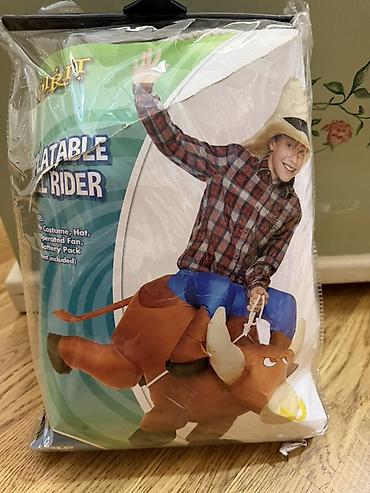 karnaval: Şişmə Rodeo Kostyumu – “Inflatable Bull Rider” (Spirit) - Komplekt — 1