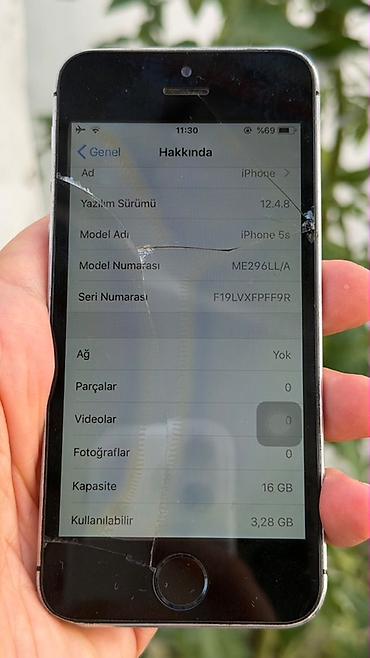 i̇pone 5s: IPhone 5s, Gümüşü, Qırıq — 5
