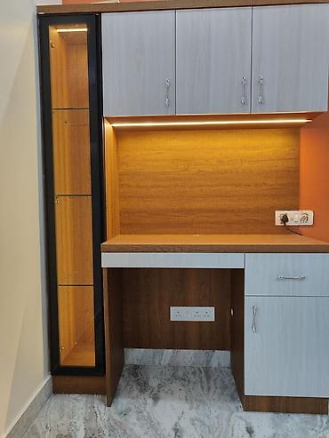 dolab ofis: Düz dolab, Polkalı — 1