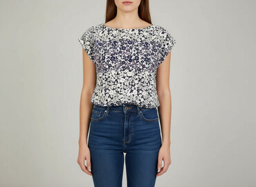 bluzki z dużym dekoltem plus size: F&F, Жіноча блуза, розмір M