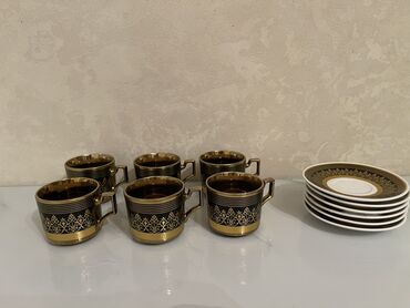 qab desti: Fincanlar, Keramika, 6 ədədli dəst, 300 ml, Türkiyə