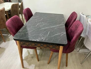 🇹🇷Türk istehsalı Möhtəşəm ✨✨ Kuxna üçün stol stul dəsti 4 stul 1
