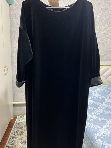 вязаное платье из ангоры: Кече көйнөгү, Узун модель, Велюр, Жеңдери менен, L