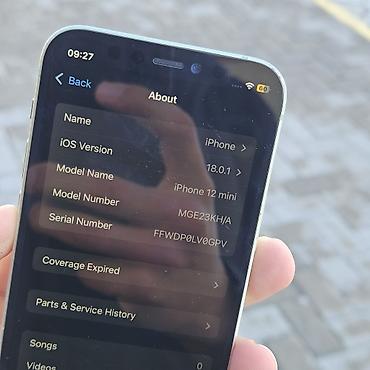 Уюлдук телефондор жана аксессуарлар: IPhone 12 mini Память: 64ГБ АКБ: 68% Фейс: есть Трутон: нет Экран — 6
