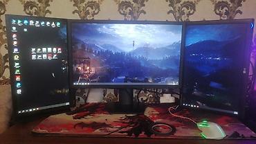 nar limitsiz internet 3 saat: Üç monitorlu masaüstü kompüter/iş stansiyası komplekti Manitorlarla — 2