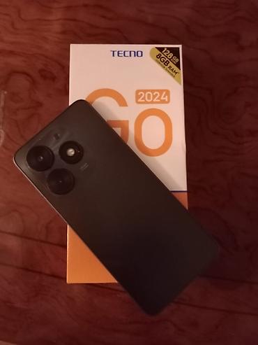 efootbal 2024: Tecno Spark Go 2024, 128 GB, rəng - Qara, Barmaq izi — 2