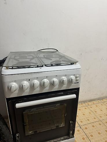baking oven: Газовая печь, Klass, Б/у, Напольная, цвет - Белый, Полная оплата — 2