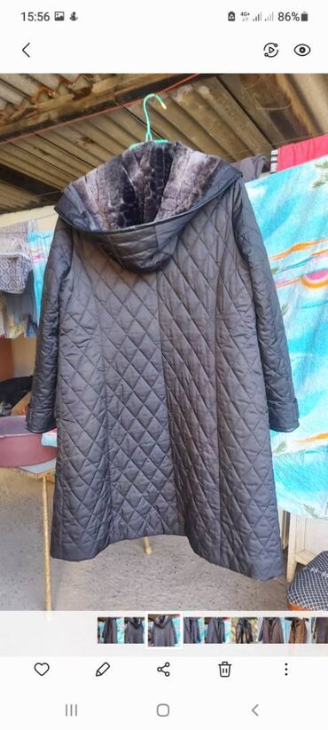 Пальто XL, цвет - Коричневый