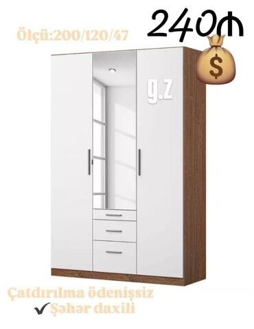 Divanlar: Yeni, Açılan, Düz dolab, Qarderob, paltar dolabı