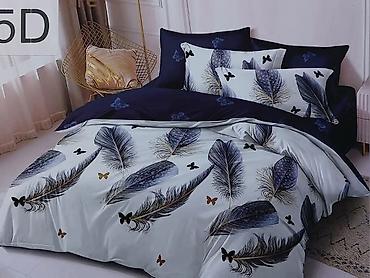 Posteljina: BRACNE POSTELJINE – komplet 5D dezen Opis: - Komplet posteljine sa — 6