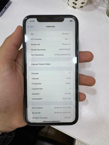 Infinix: IPhone 11, 64 GB, Yaşıl, Face ID