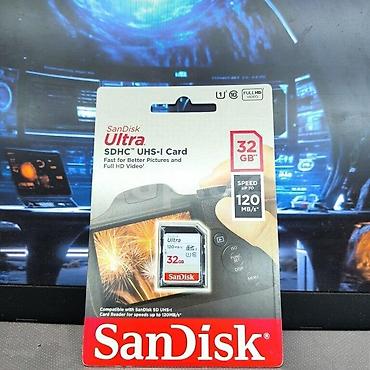 "Sandisk 32GB SDHC" yaddaş kartı Orijinal Sandisk Ultra SDHC 120 mb/s lalafo.az -da "Sandisk 32GB SDHC" yaddaş kartı Orijinal Sandisk Ultra SDHC 120 mb/s