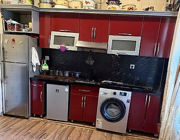 iran qazi: Qırmızı rəngli mətbəx mebel dəsti: uzunluğu 3m30sm eni 60sm - Fasad — 4