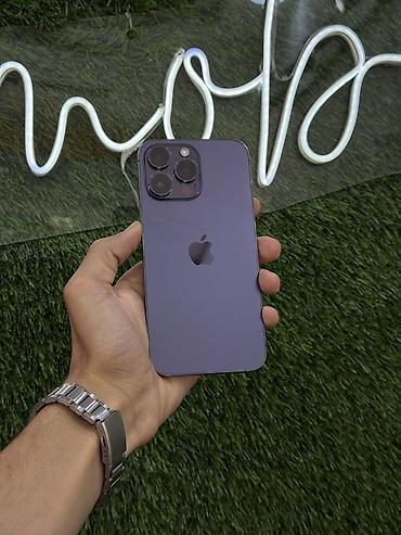 iphone usb: IPhone 14 Pro Max, 256 GB, Deep Purple, Zəmanət — 2