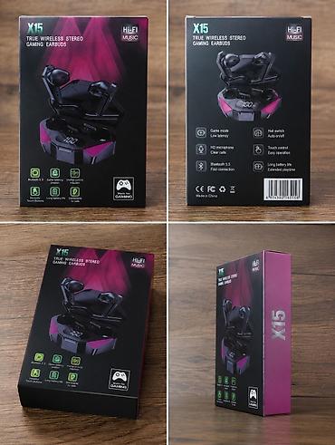 микрофон fifine: Игровые TWS-наушники X15 Основные характеристики: - True Wireless — 1