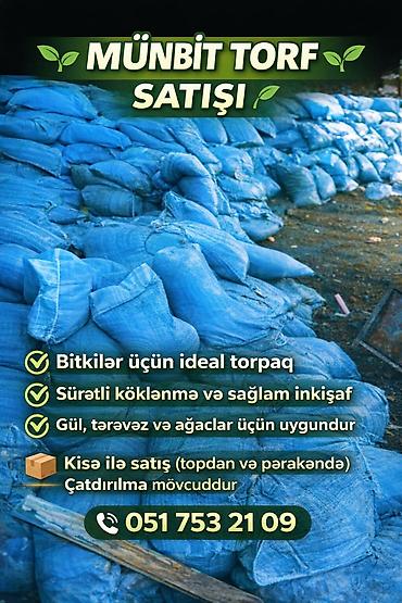 Torf: Məhsul: Münbit torf və gübrə Təsvir: - Bitkilər üçün ideal torpaq — 2