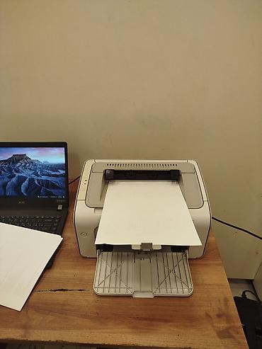 pri̇nter: Hp p1005 ağ qara lazer tək çap ideal vəziyyətdə dolu orginal katric — 2