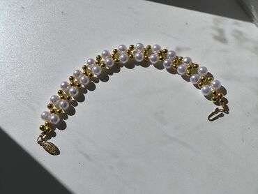 Bilərziklər: Əl işi bilərziklər dəsti - Materiallar: şüşə/daş boncuklar, bəzək — 11