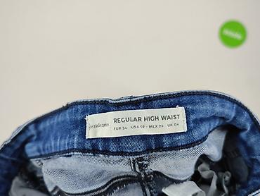 spodnie bbl: Bershka, Jeansy damskie, rozmiar XS — 4