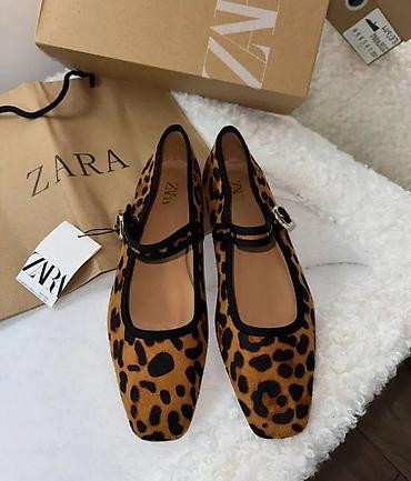 zara canta: Baletkalar, Zara, Ölçü: 39, rəng - Qəhvəyi, Yeni — 1