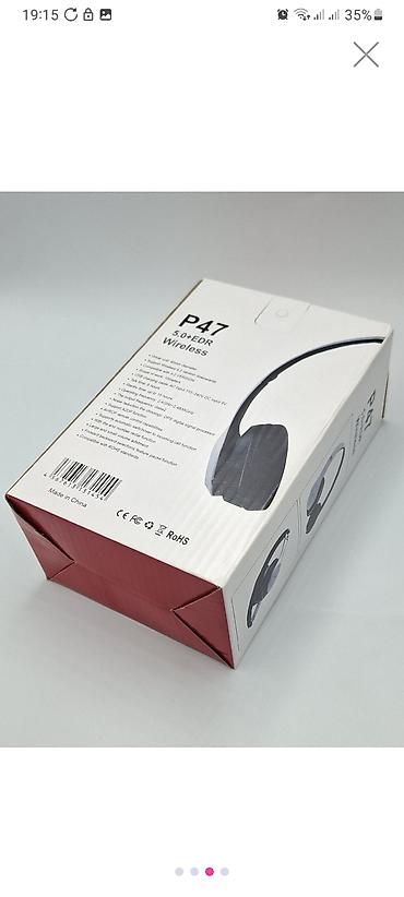 Səsgücləndiricilər, qulaqlıqlar və mikrofonlar: Məhsul: P47 Wireless qulaqcıq - Bağlantı: Bluetooth (4.1+EDR yazısı — 32