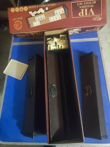 serv agaci: VIP Wooden Rummy Set – ahşap okey/ramin dəsti - Brend: Ahsap Okey — 1