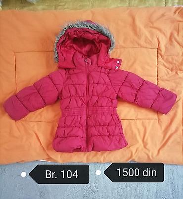 fortnite majice: Dečija garderoba, broj 104 - Roze flis jaknica sa tri velika dugmeta — 6