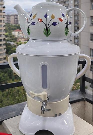 turk samavarı: Fantom SM 3002 avtomatik semaver - Su qazanı: 5 litr həcm - Demlik — 2