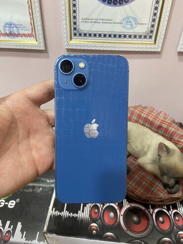 iphone 13 ikinci əl: IPhone 13, 128 GB, Mavi, Barmaq izi, Face ID