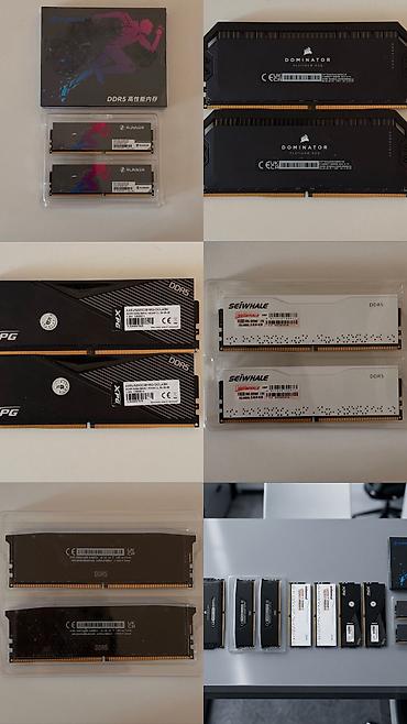 аренда компа: Оперативная память (RAM) для ПК, Б/у, 16 ГБ, DDR5, 6000 МГц — 2