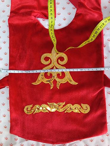 ролевые кастюмы: Кыргызский национальный костюм манишка и тюбетейка 3-4 жаш кыздарга — 2